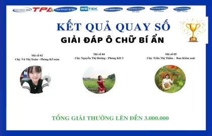 CÔNG BỐ DANH SÁCH 3 NGƯỜI MAY MẮN NHẤT TRONG MINIGAME "GIẢI ĐÁP Ô CHỮ BÍ ẨN"