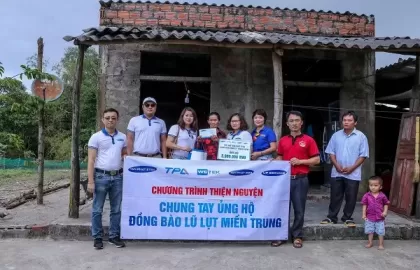 Tân Phát ETEk hoàn thành chuyến đi từ thiện lớn nhất năm giúp đỡ bà con đồng bào Miền Trung