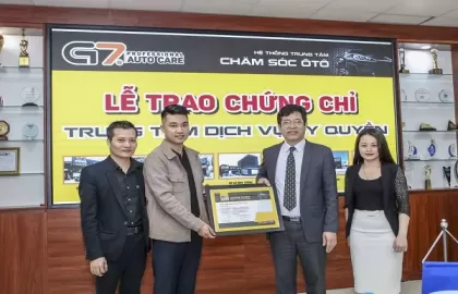 Công ty TNHH công nghệ Up Service họp mặt toàn quốc của các cơ sở thuộc hệ thống G7 Auto Care.