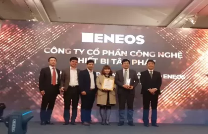 Tân Phát ETEK vinh dự đón nhận cup vinh danh NPP dầu nhớt ENEOS xuất sắc nhất toàn quốc năm 2020