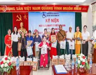 Tân Phát Etek tặng quà hội Người khuyết tật huyện Thanh Trì