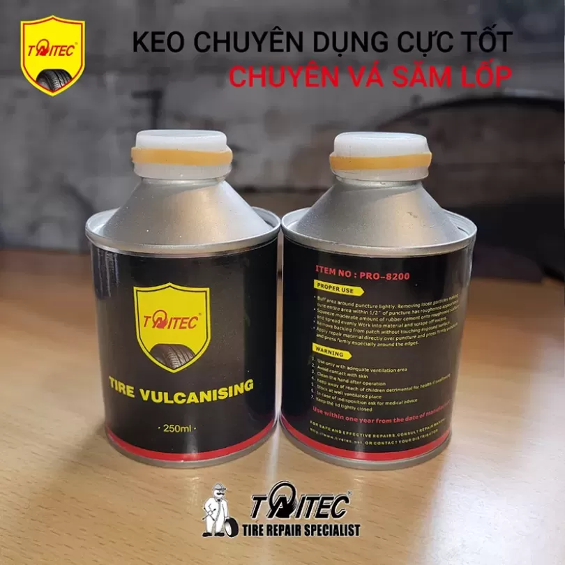 Keo vá lốp màu trắng 250ml