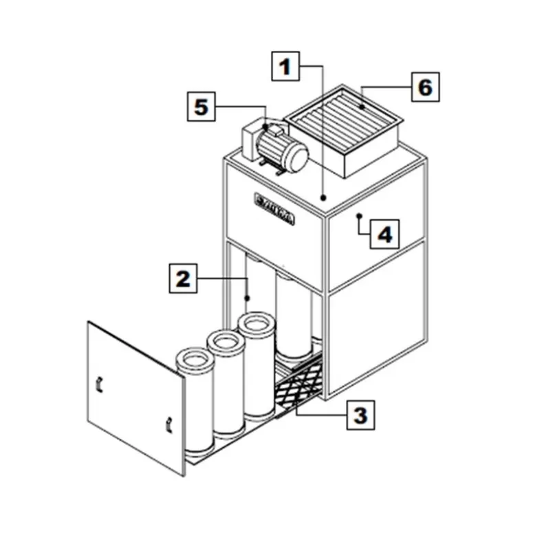 Phòng sơn sấy điện với bộ xử lý mùi than hoạt tính